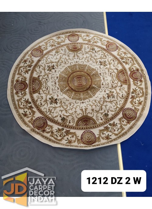 Permadani Kashan Kendra Bulat  ds 1212 DZ 2 W ukuran 160 x 160 cm, 200 x 200 cm